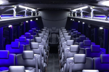 Mansfield Charter Bus Interior