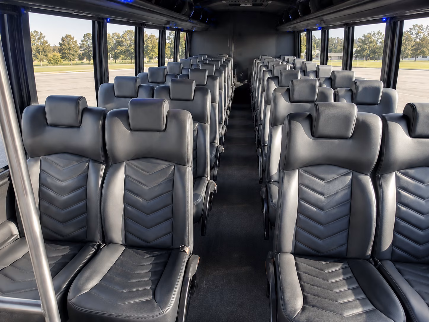 mansfield corporate event transportation onboard seating