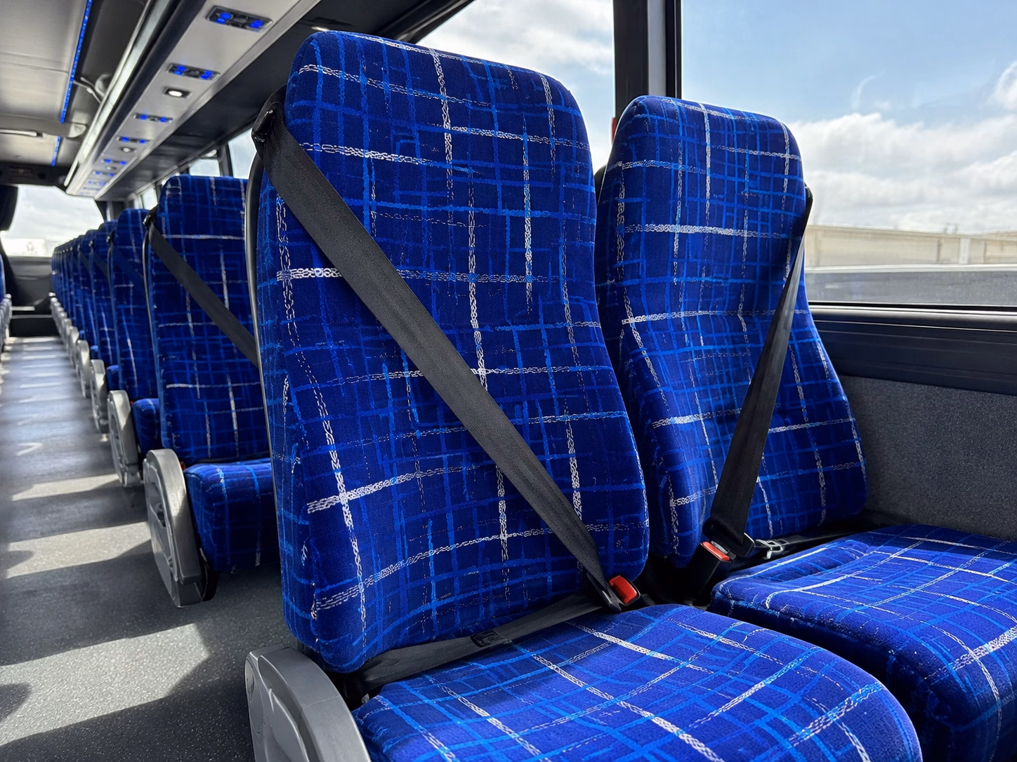 mansfield sporting event transportation onboard seating