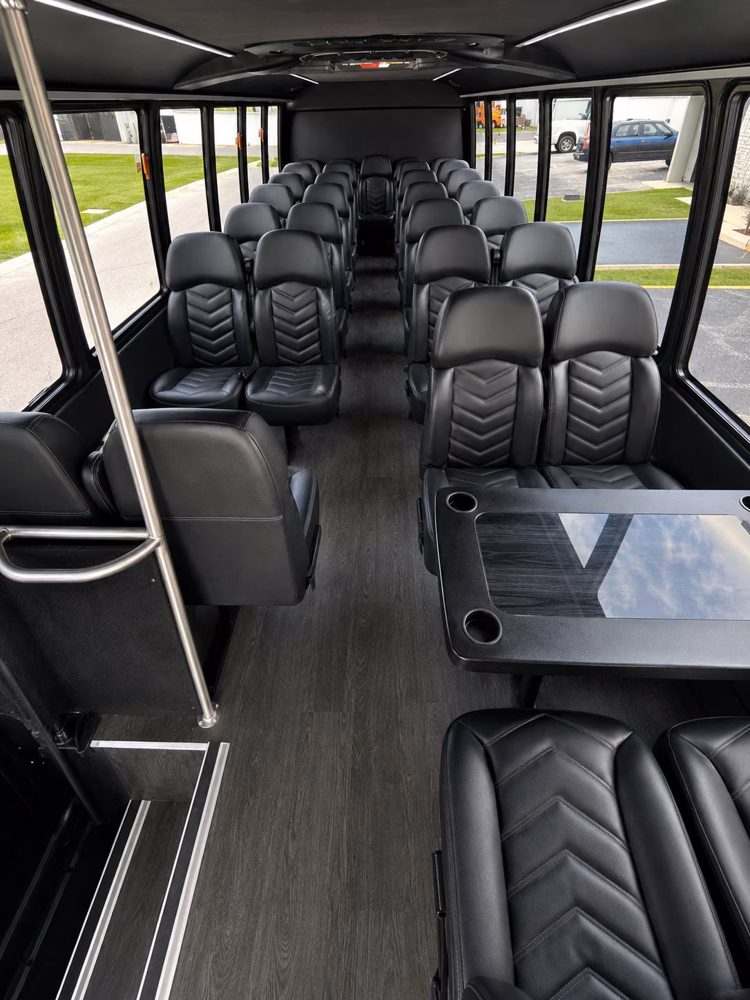 mansfield wine tour brewery transportation onboard seating